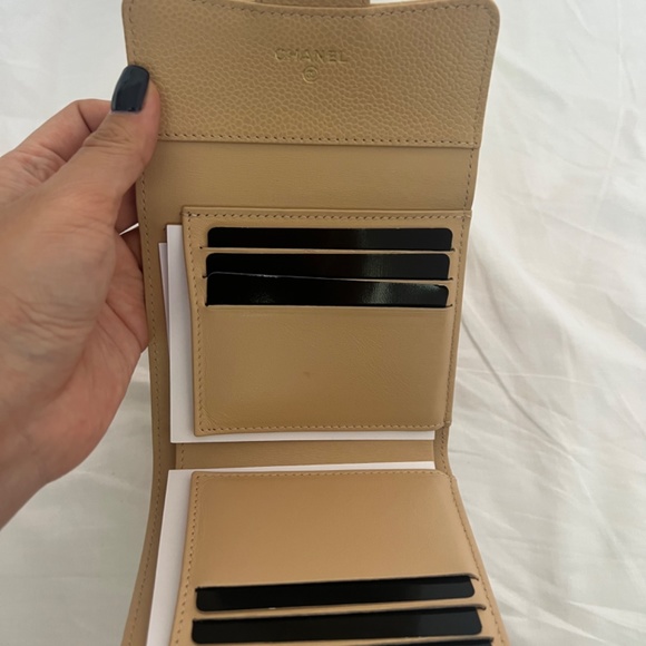 Chanel Beige Classic Small Flap Wallet - Picture 6 of 7